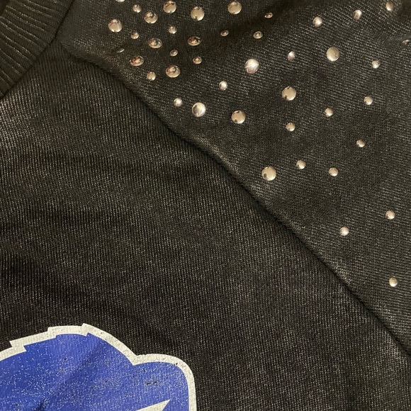 Game Day Couture Buffalo Bills Women's studded Terry Sweatshirt charcoal Size L - Picture 5 of 7